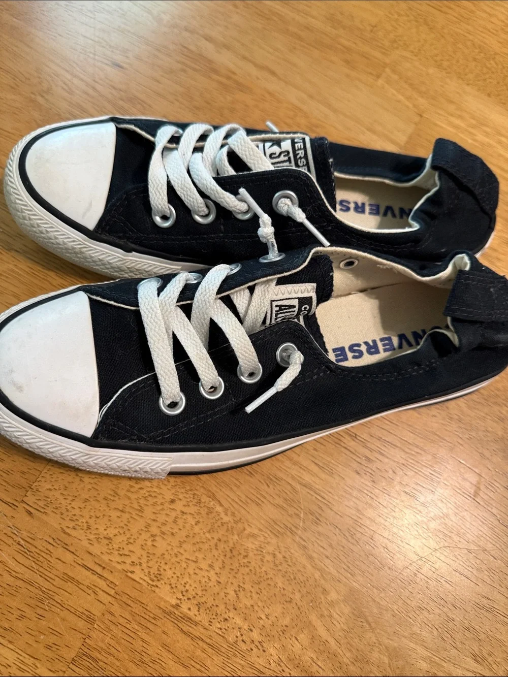 Converse Kids Low-Top Sneakers in Black and White